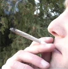 Smoking Marijuana Joint