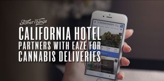 california hotel partners eaze marijuana delivery
