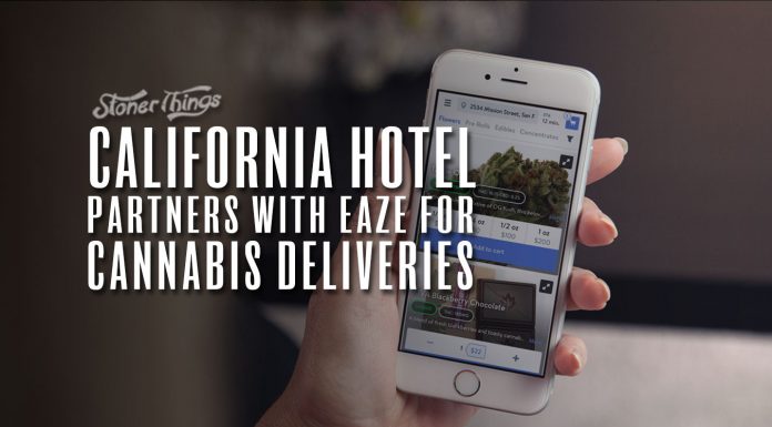 california hotel partners eaze marijuana delivery
