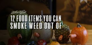 food items smoke weed out of