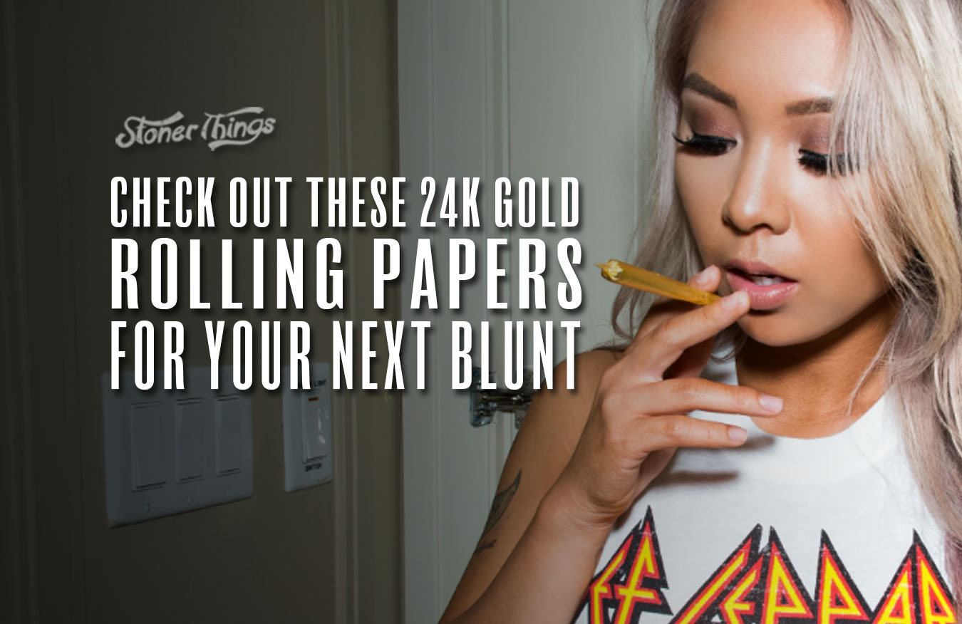 24k gold rolling papers shine_