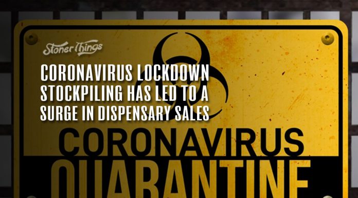 quarantine lockdown stockpiling surge dispensary sales