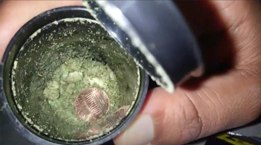 grind weed coin bottle