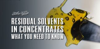 residual solvents cannabis concentrates