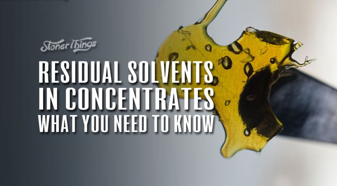 residual solvents cannabis concentrates