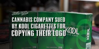 cannabis company sued kool cigarettes copying logo