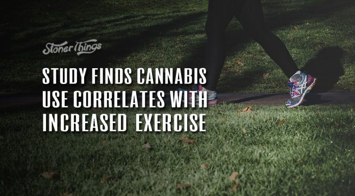 cannabis use correlates increased exercise