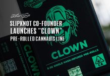 clown cannabis brand hashbone pre rolls slipknot founder