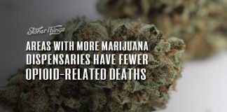 areas with more marijuana dispensaries have fewer opioid related deaths