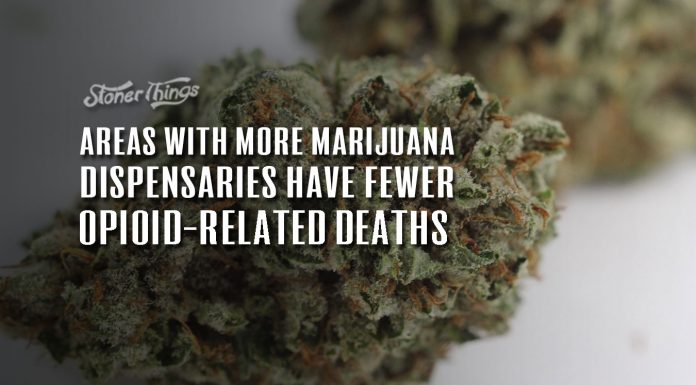 areas with more marijuana dispensaries have fewer opioid related deaths