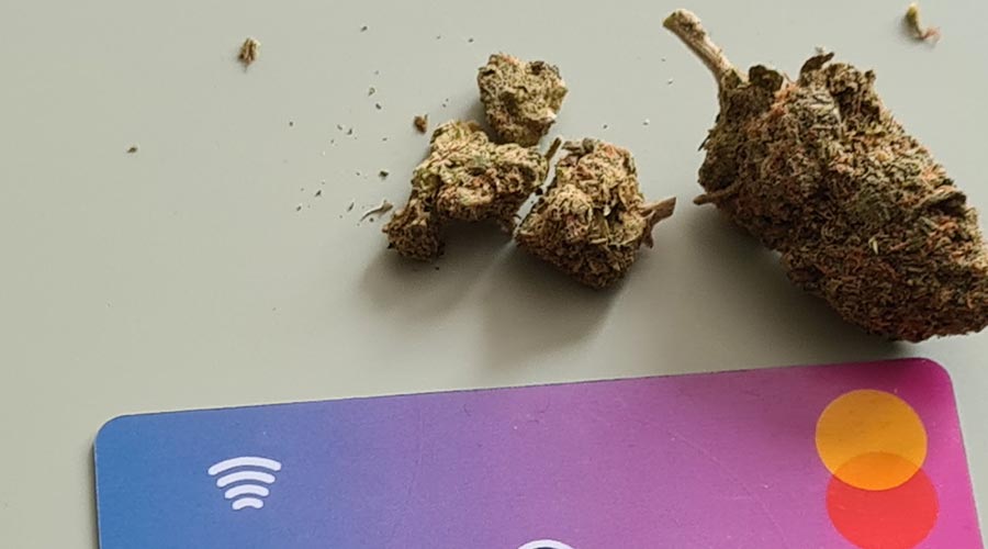 how to grind weed with credit card