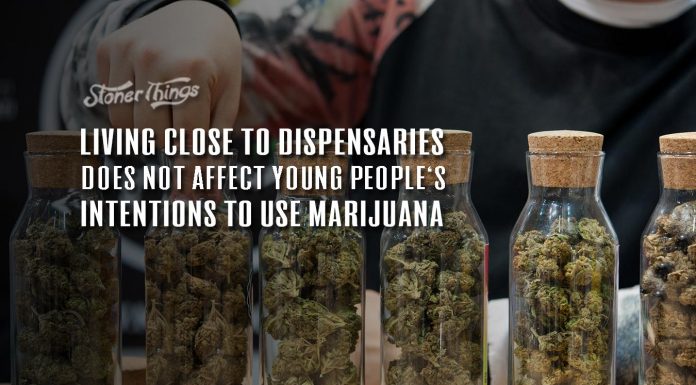Living Close to Marijuana Dispensaries Does Not Affect Young People's Intentions to Use Marijuana