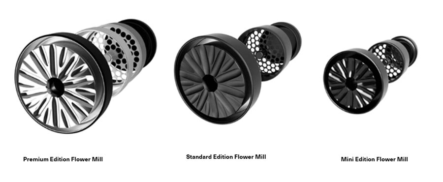 Flower Mill Grinder Sizes