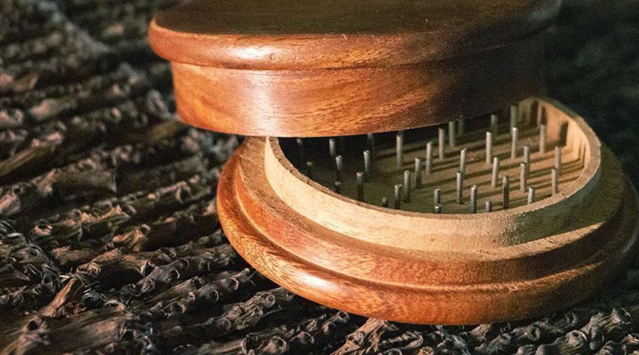 Wooden weed grinder