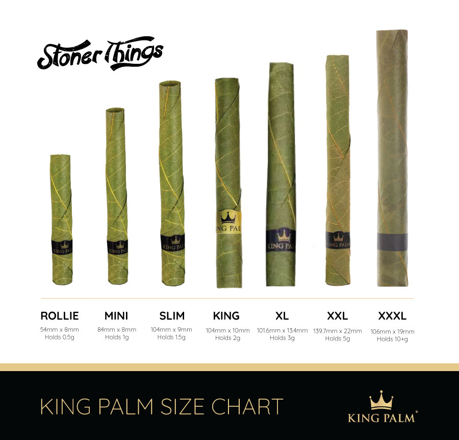 King Palm Wrap Size Chart